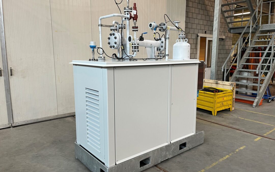 Two (2) reciprocating compressor packaged units are delivered